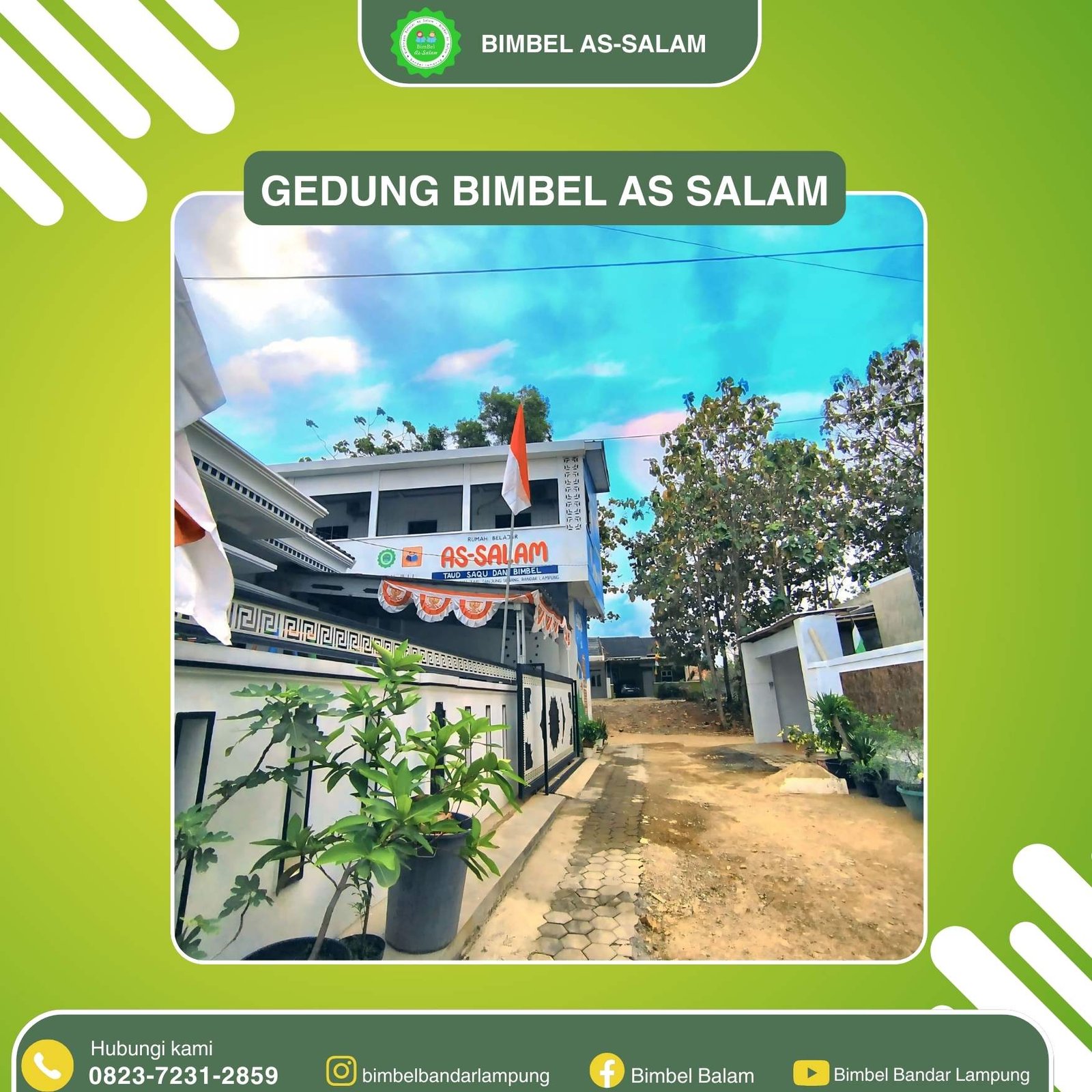 Gedung kelas Bimbel As-Salam