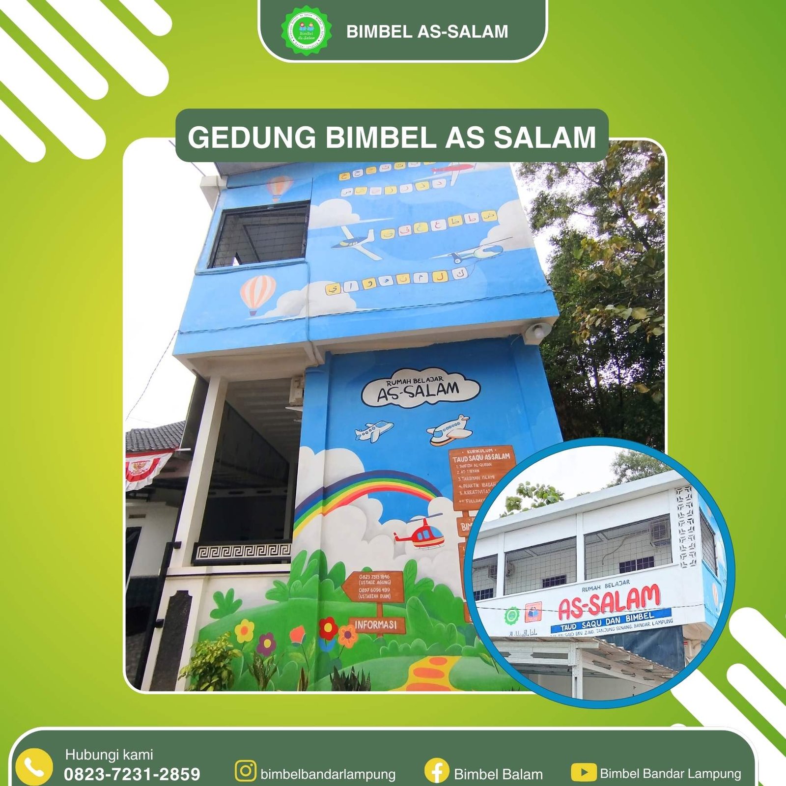 Gedung kelas Bimbel As-Salam